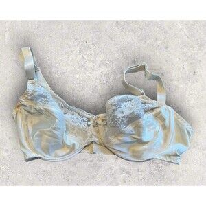 Vintage Mary Jane Lace Detail Underwire Bra Size 38D